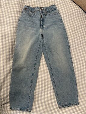 Madewell light wash wash balloon jeans